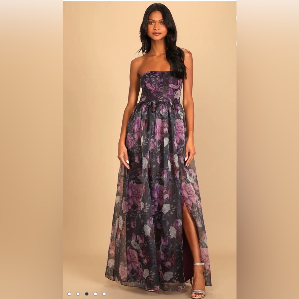 Strapless Fall Wedding Maxi Dress